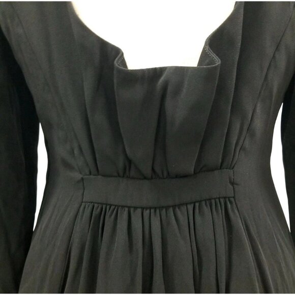 Giorgio Armani Vtg Le Collezioni Long Sleeve Fitted Dress Sz 42/8 Whimsigoth - Picture 5 of 9